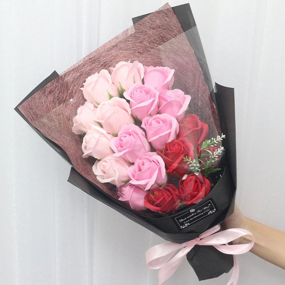 Valentine's Day Luxury Handmade Soap Bouquet Flowers